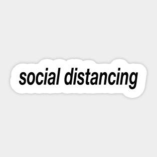 social distancing Sticker